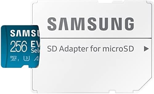 SAMSUNG EVO Select Micro SD-Memory-Card + Adapter, 256GB microSDXC 130MB/s 6