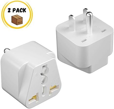 Bates- European Plug Adapter, 2 pc, Travel Adapter, US to Europe Plug Adapter 2