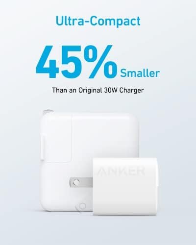 USB C Charger 33W, Anker 323 Charger, 2 Port Compact Charger with Foldable Plug 4
