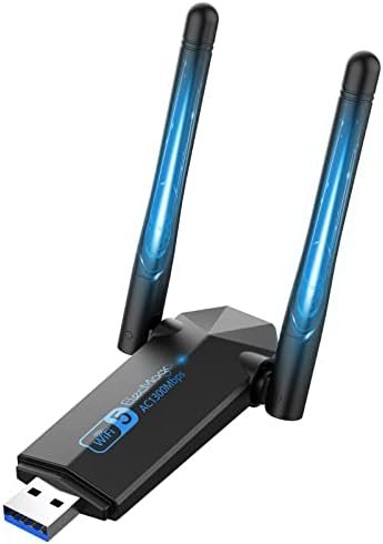 ElecMoga USB WiFi Adapter, 1300Mbps WiFi Dongle USB 3.0 Dual Band 5G/2.4G