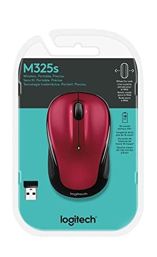 Logitech M325S Mouse, Red 4