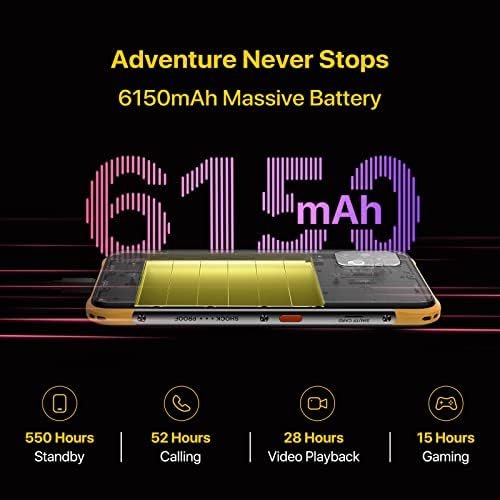 UMIDIGI Rugged Unlocked Smartphones, Bison X10 4G+64GB IP68/IP69K Waterproof 4