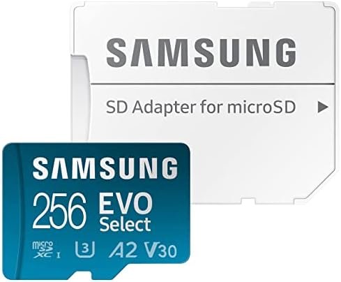 SAMSUNG EVO Select Micro SD-Memory-Card + Adapter, 256GB microSDXC 130MB/s 2