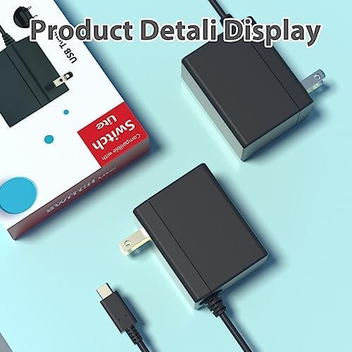 Switch Charger for Nintendo Switch, AC Power Adapter with 5Ft Charger 6