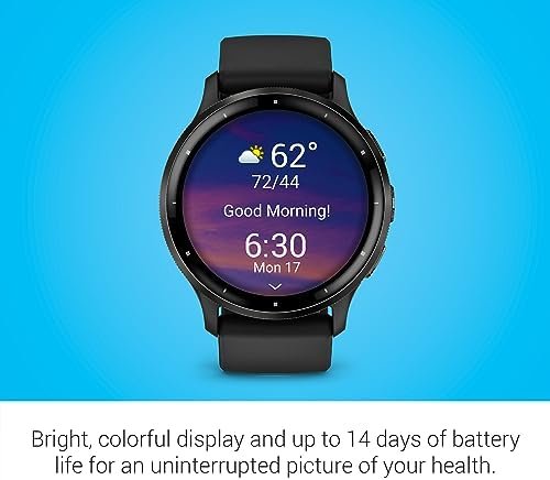 Garmin Venu 3 Slate Stainless Steel Bezel 1.4-Inch AMOLED Touchscreen Display 3