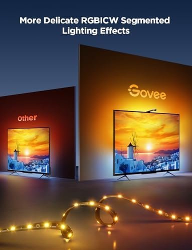 Govee TV Backlight 3 Lite with Fish-Eye Correction Function Sync to 55-65 Inch 3