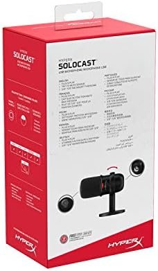 HyperX SoloCast – USB Condenser Gaming Microphone, for PC, PS4, PS5 and Mac 10