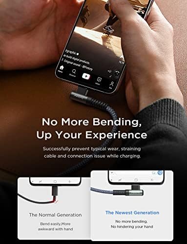 AINOPE USB C to USB C Cable 100W 2-Pack 6.6FT, Durable USBC to USBC Cable Cord 5