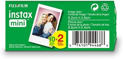 Fujifilm Instax Mini Instant Film Twin Pack (White), 20 photos 3