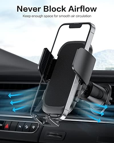 OMOTON Car Phone Holder Mount for Car Air Vent [Metal Clip], Cell Phone Holder 6