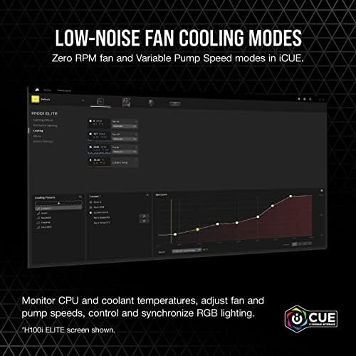 Corsair iCUE H100i RGB Elite Liquid CPU Cooler (16 Dynamic RGB LEDs, 120mm AF 5