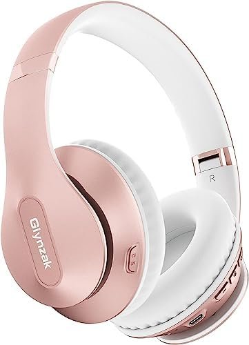 Glynzak Wireless Headphones Over Ear 65H Playtime HiFi Stereo Headset