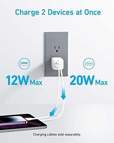 USB C Charger 33W, Anker 323 Charger, 2 Port Compact Charger with Foldable Plug 3