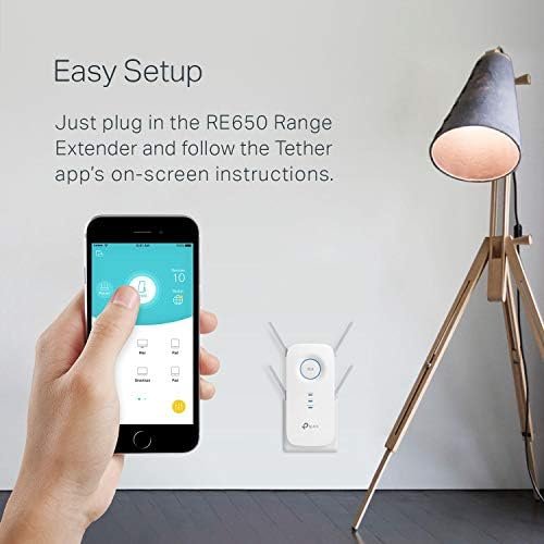 TP-Link AC2600 WiFi Extender(RE650), Up to 2600Mbps, Dual Band WiFi Range 7