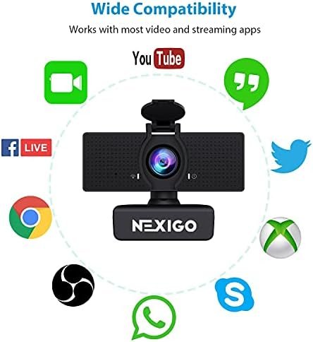 NexiGo N60 1080P Webcam with Microphone, Adjustable FOV, Zoom, Software Control 8
