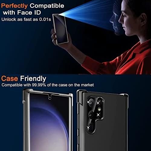 Milomdoi [3+3 Pack] for Samsung Galaxy S23 Ultra Screen Protector [Not Glass] 5