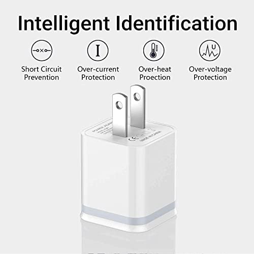 LUOATIP iPhone Charger Cable 3ft 6ft 10ft with Wall Plug, 5-Pack Long Charging 5