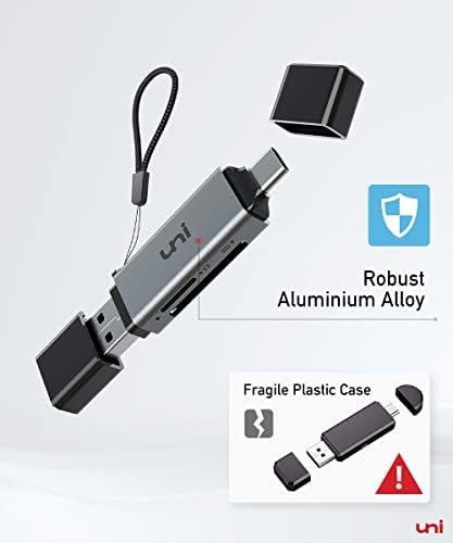 SD Card Reader, uni High-Speed USB C to Micro SD Card Adapter USB 3.0 Dual 6