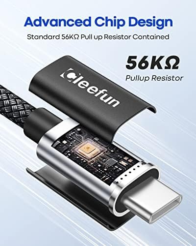USB C Cable [6ft, 5-Pack], CLEEFUN USB A to Type C Cable Fast Charging C Charger 4
