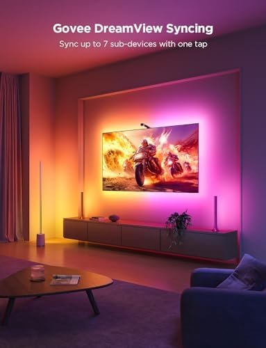 Govee TV Backlight 3 Lite with Fish-Eye Correction Function Sync to 55-65 Inch 5