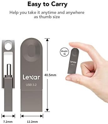Lexar E32C 128GB Type-C USB Flash Drive 1PK, USB-A&USB-C 3.2 Gen 1 Dual Drive 8