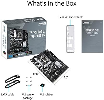 ASUS Prime H770-PLUS D4 Intel® H770(13th and 12th Gen) LGA 1700 ATX Motherboard 7