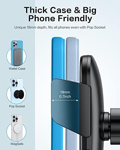 OMOTON Car Phone Holder Mount for Car Air Vent [Metal Clip], Cell Phone Holder 8