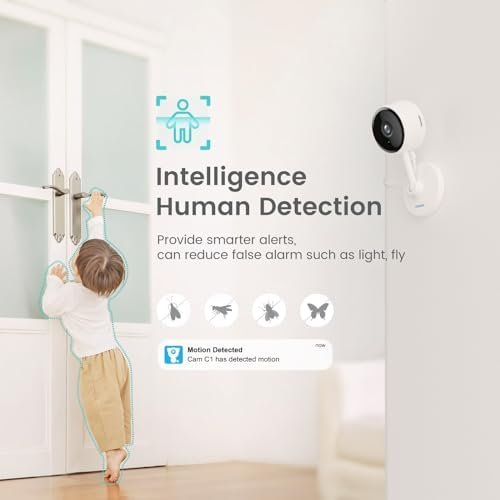 Indoor Camera, litokam Cameras for Home Security with Night Vision, Pet Camera 4