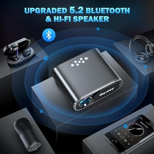 Projector with WiFi-6 and Bluetooth 5.2, 680 ANSI Portable Outdoor 6