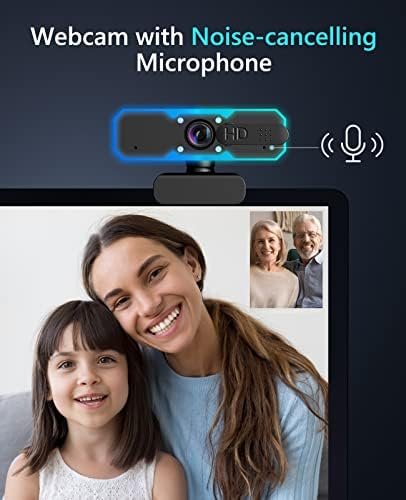 NBPOWER 1080P 60FPS Streaming Camera Webcam with Microphone and Fill RGB 4