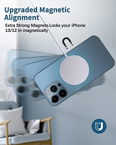 Magnetic Wireless Charger Mag-Safe Charger for iPhone 15/14/13/12 Series 5