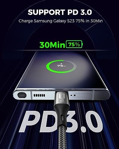 Silkland USB C to USB C Cable 60W 2 Pack [3.3ft+3.3ft] 3