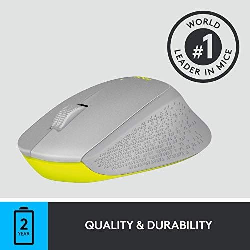 Logitech M330 SILENT PLUS Wireless Mouse, 2.4GHz with USB Nano Receiver 5