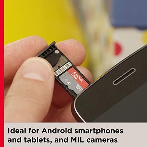 SanDisk 128GB Ultra microSDXC UHS-I Memory Card with Adapter – 120MB/s 3