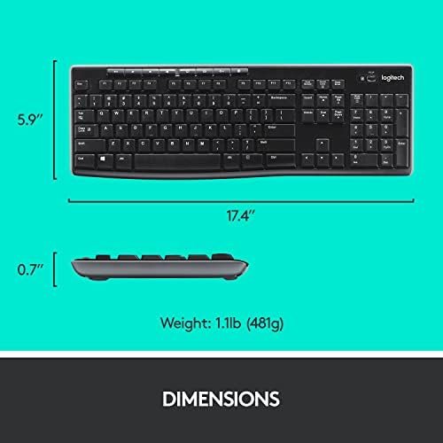 Logitech MK270 Wireless Keyboard And Mouse Combo For Windows, 2.4 GHz Wireless 7