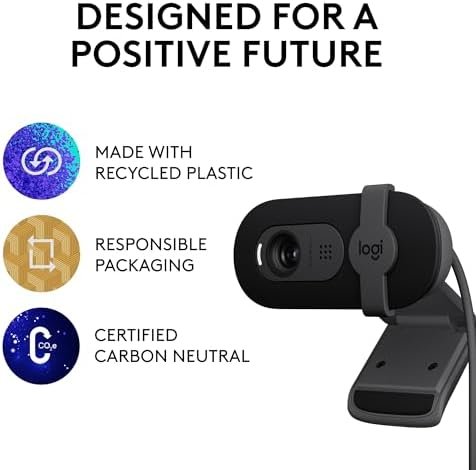 Logitech Brio 101 Full HD 1080p Webcam Made for Meetings and Works 9