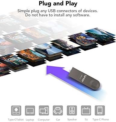 Lexar E32C 128GB Type-C USB Flash Drive 1PK, USB-A&USB-C 3.2 Gen 1 Dual Drive 3