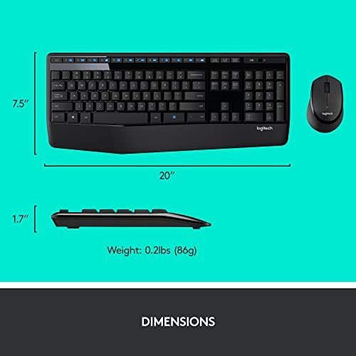 Logitech MK345 Wireless Combo Full-Sized Keyboard 8