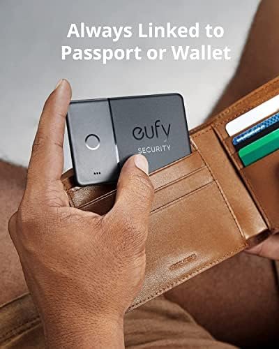 eufy Security by Anker SmartTrack Card (Black, 1-Pack), Works 4