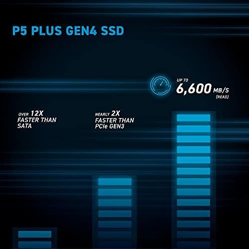 Crucial P5 Plus 2TB PCIe Gen4 3D NAND NVMe M.2 Gaming SSD, up to 6600MB/s 6