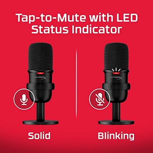 HyperX SoloCast – USB Condenser Gaming Microphone, for PC, PS4, PS5 and Mac 4