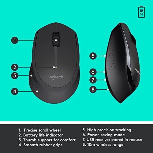 Logitech MK345 Wireless Combo Full-Sized Keyboard 7