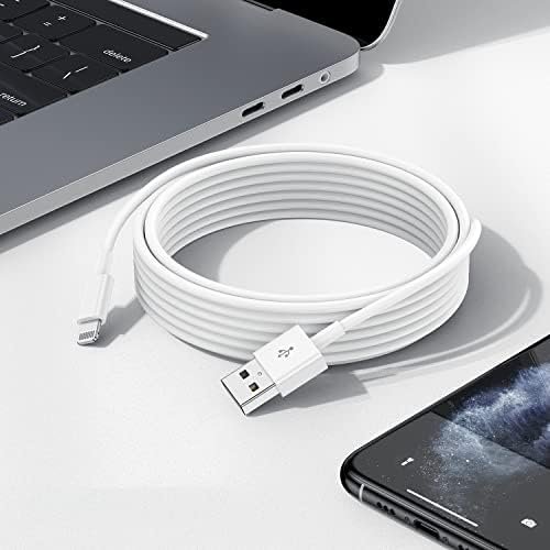 QZIIW Apple MFI Certified iPhone Charger Cable 6 Ft, 2Pack Extra Long USB 6