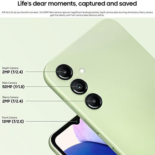 SAMSUNG Galaxy A14 5G + 4G LTE (128GB + 4GB) Unlocked Worldwide 4