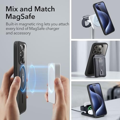 ESR for iPhone 15 ProMax Case, Compatible with MagSafe, Military-Grade 4