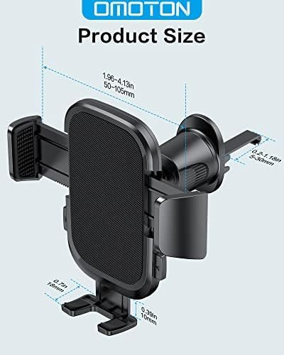OMOTON Car Phone Holder Mount for Car Air Vent [Metal Clip], Cell Phone Holder 7