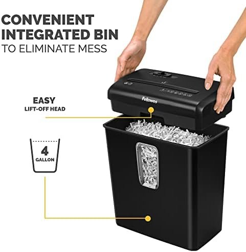 Fellowes PowerShred P-30C 6 Sheet Cross-Cut Deskside Paper Shredder for The Home 4