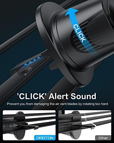 OMOTON Car Phone Holder Mount for Car Air Vent [Metal Clip], Cell Phone Holder 2