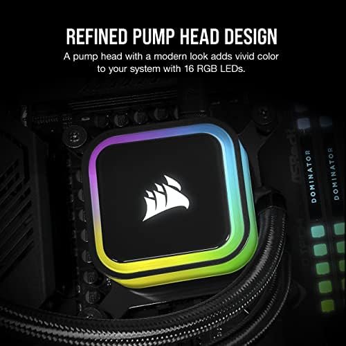 Corsair iCUE H100i RGB Elite Liquid CPU Cooler (16 Dynamic RGB LEDs, 120mm AF 3