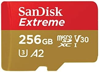 SanDisk 256GB Extreme microSDXC UHS-I Memory Card with Adapter - Up to 190MB/s